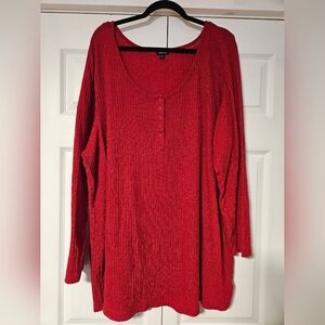 Torrid Waffle Snap Henley Long Sleeve Tee